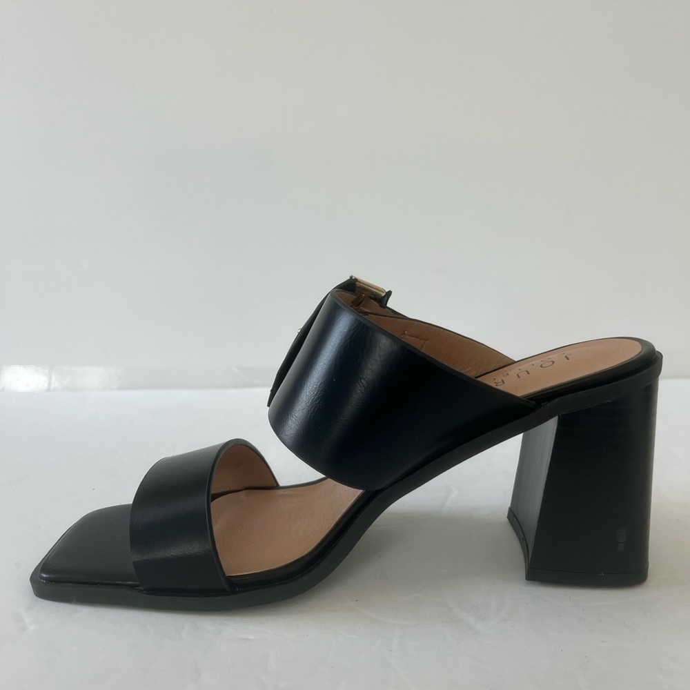Journee Collection Women’s Junie Black Block Heel Sandals Shoes Size 9.5 NIB - Picture 9 of 13